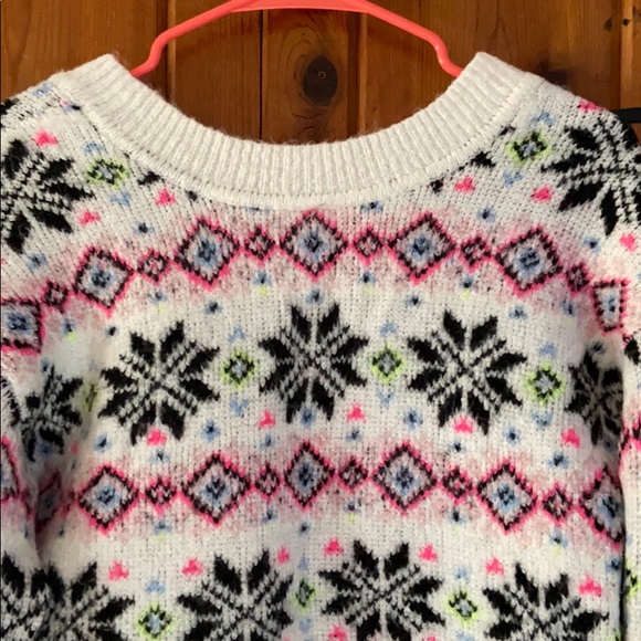 Pink Victoria’s Secret Holiday Snowflake sweater - Picture 2 of 13